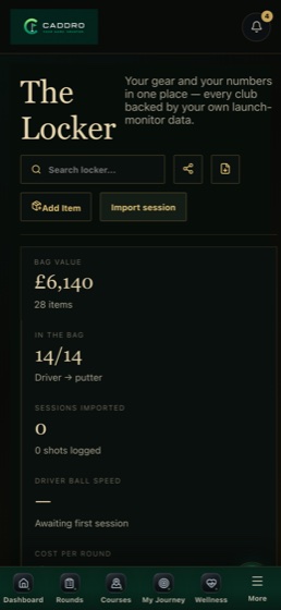 The Locker on mobile
